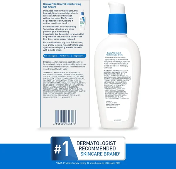 CeraVe Oil Control Moisturizing Gel Cream for Oily Skin - Image 8